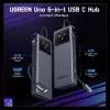  Ugreen - Docking Station Uno 6 az 1-ben CM888 (35998) - LED kijelző,-6941876239986 5 kép