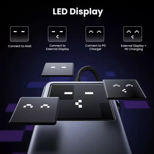  Ugreen - Docking Station Uno 6 az 1-ben CM888 (35998) - LED kijelző,-6941876239986 9 kép