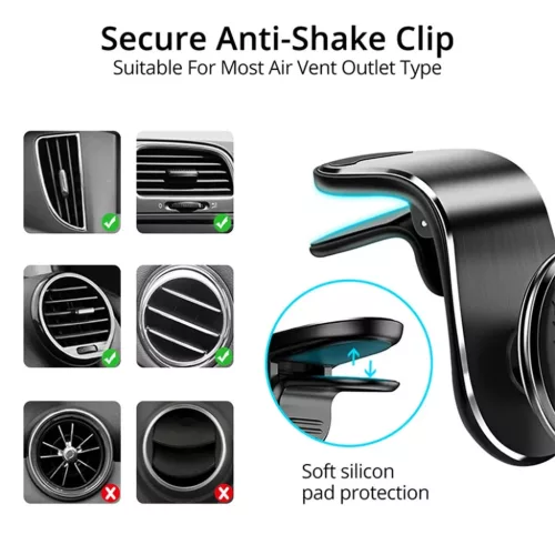  Techsuit - Autós tartó AirGrip (S8) - Vízesés alakú, mágneses N-5949419281875 8 kép