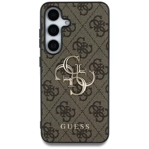  Samsung Galaxy S25 Plus barna Guess 4G nagy fém logós kemény tok (-3666339477271 3 kép