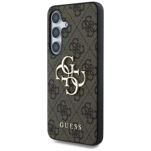  Samsung Galaxy S25 Plus barna Guess 4G nagy fém logós kemény tok (-3666339477271 5 kép