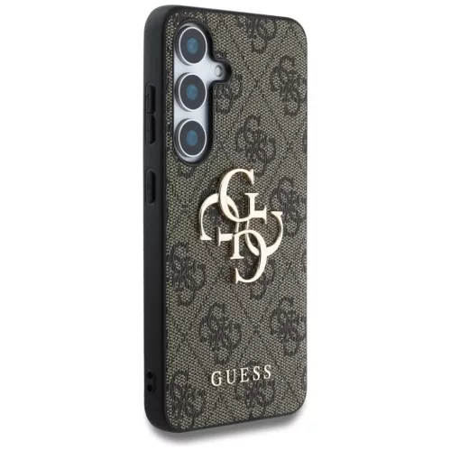  Samsung Galaxy S25 Plus barna Guess 4G nagy fém logós kemény tok (-3666339477271 6 kép