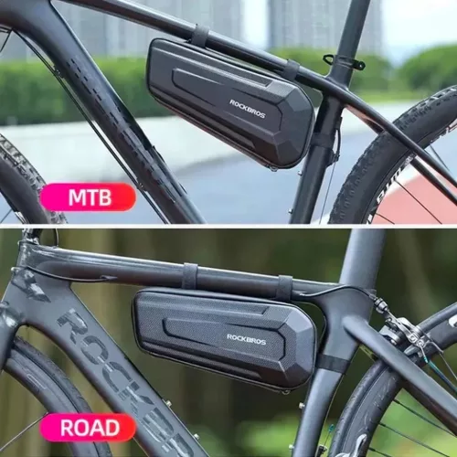 Rockbros B67 vízálló kerékpáros táska keretre - fekete-5907769313073 5 kép