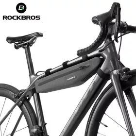 Rockbros AS-052 vízálló biciklis táska kerékpárvázra - szürke-5907769313110 2 kép