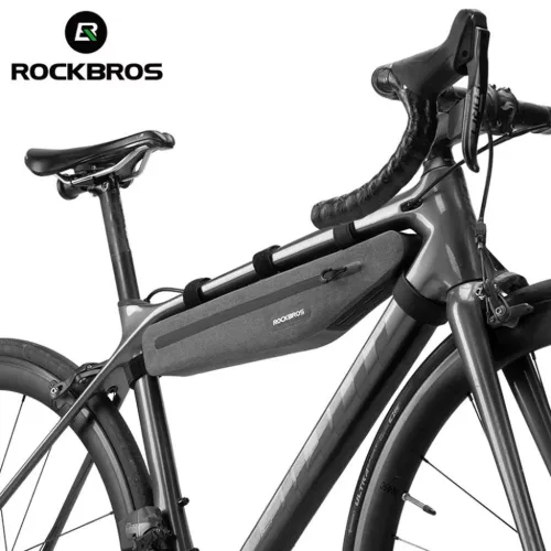 Rockbros AS-052 vízálló biciklis táska kerékpárvázra - szürke-5907769313110 2 kép