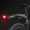 Rockbros DNB8001 sárvédő piros LED lámpával - fekete-5907769314377 4 kép
