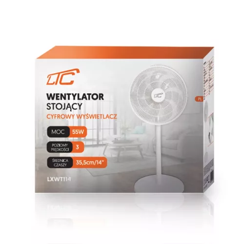 Álló ventilátor WT114 55W 14" digitális kijelző, távirányító,-5902270793246 4 kép