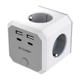 BlitzWolf BW-EC2 8 az 1-ben Power Cube (4xAC / 2 x USB-A / 2 x USB-C)-5907085523699 1 kép