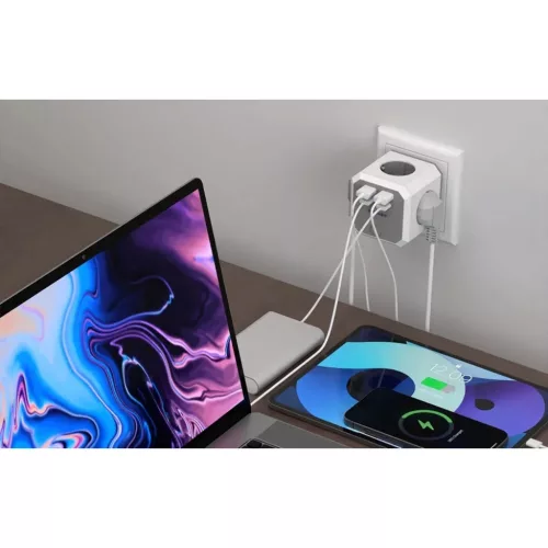 BlitzWolf BW-EC2 8 az 1-ben Power Cube (4xAC / 2 x USB-A / 2 x USB-C)-5907085523699 4 kép