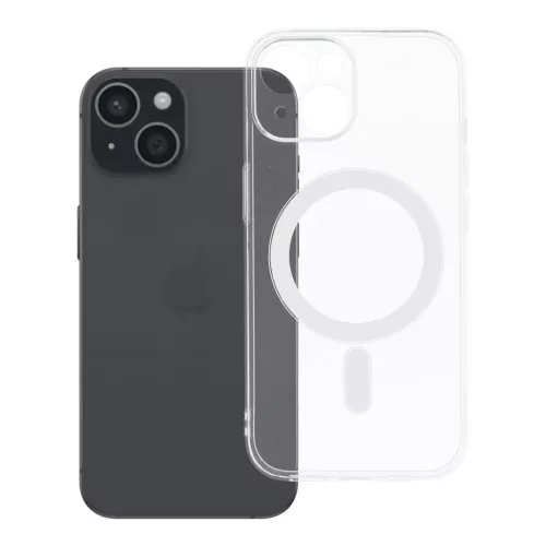 CLEAR 2 mm tok IPHONE 15-höz kompatibilis MagSafe-fel (kameravédelem-5903396390104 2 kép