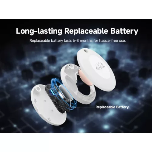Lifemate/MiLi GPS Bluetooth LifeTag Tracker HD-P16-3 Android fehér,-6938012334452 6 kép