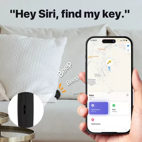 Lifemate/MiLi GPS Bluetooth LifeTag nyomkövető HD-P16-3 Apple fehér-6938012333059 9 kép