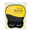 Ergonomikus egérpad és csuklótámasz gél Eco bőr nagy csúszásme-5907769367540 5 kép