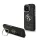 Guess PU 4G Metal Logo Stand Camera Frame fliptok iPhone 15 Pro fekete-3666339469375 1 kép