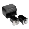 HOME HGAF29 duplakosaras forrólevegős sütő, 2 x 4,5L, 2000 W, digi-5999084971113 3 kép