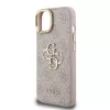 Guess PU 4G Metal Logo Stand Camera Frame tok iPhone 15 Pink-3666339469979 5 kép