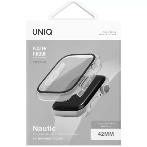 Uniq Nautic tok Apple Watch 42mm - Átlátszó tok-8886463692622 7 kép