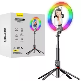 Blavec Selfie Körfényt lámpa Alumínium Aura LED RGB Körfény P50 -5900217471035 1 kép