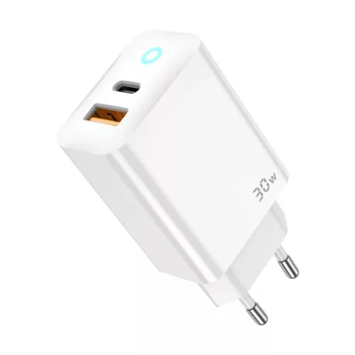JELLICO hálózati töltő EU13 GaN PD 30W 1xUSB-C + 1xUSB QC3.0 + ká-6974929204747 2 kép