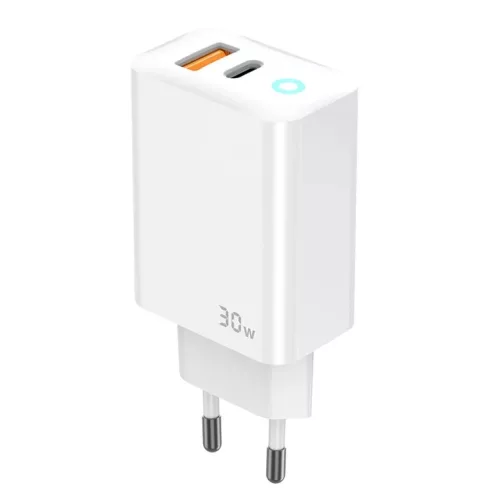 JELLICO hálózati töltő EU13 GaN PD 30W 1xUSB-C + 1xUSB QC3.0 + ká-6974929204747 3 kép