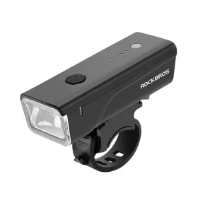   Rockbros 24510003001 első kerékpárlámpa 260 lm + USB-C - USB-A kábel - fekete