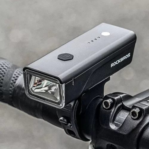 Rockbros 24510003001 első kerékpárlámpa 260 lm + USB-C - USB-A ká-5907769313424 2 kép