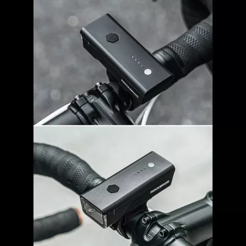 Rockbros 24510003001 első kerékpárlámpa 260 lm + USB-C - USB-A ká-5907769313424 5 kép