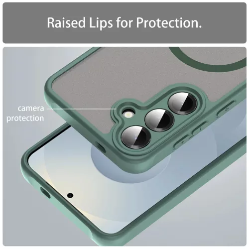  Techsuit - HaloFrost II MagSafe - Samsung Galaxy S24 - Zöld tok-5949419296640 5 kép