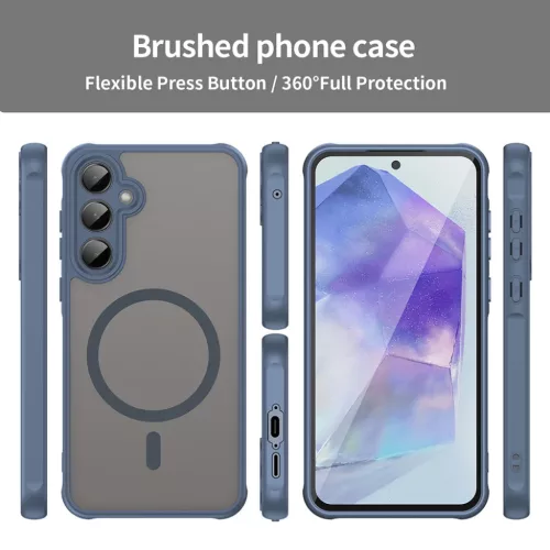  Techsuit - HaloFrost II MagSafe - Samsung Galaxy A55 5G - Tengerészk-5949419296558 4 kép