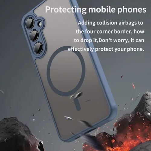  Techsuit - HaloFrost II MagSafe - Samsung Galaxy A55 5G - Tengerészk-5949419296558 8 kép