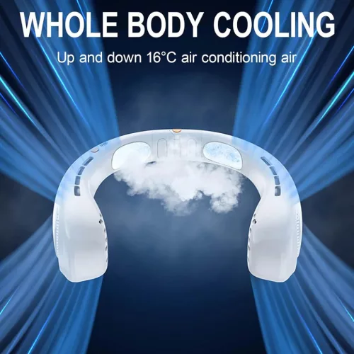 Techsuit - Nyakventilátor (H6) - Hordozható, USB, Újratölthető, �-5949419156593 3 kép