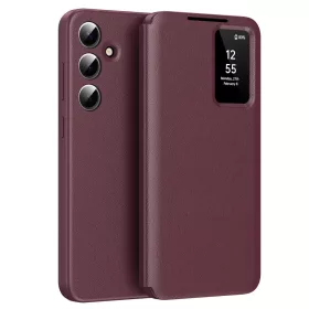  Techsuit - SmartView sorozat - Samsung Galaxy S25 - Piros tok-5949419302969 1 kép