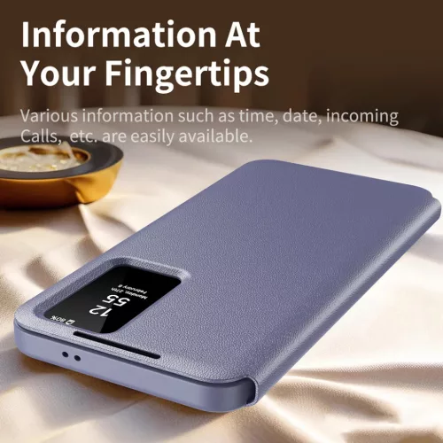  Techsuit - SmartView sorozat - Samsung Galaxy S24 FE - Lila tok-5949419303003 5 kép