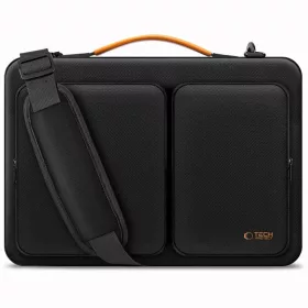 Tech-protect Defender Bag Laptop 13-14 Fekete/narancssárga