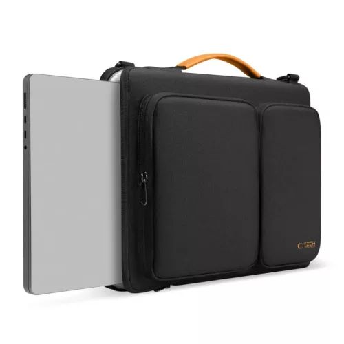 Tech-protect Defender Bag Laptop 13-14 Fekete/narancssárga-5906302368839 3 kép