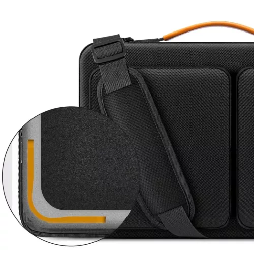 Tech-protect Defender Bag Laptop 13-14 Fekete/narancssárga-5906302368839 4 kép