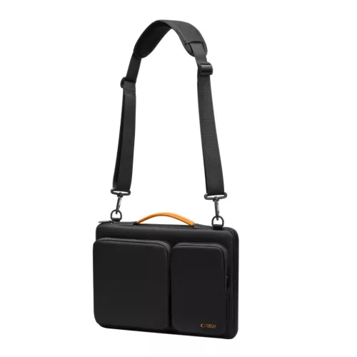 Tech-protect Defender Bag Laptop 13-14 Fekete/narancssárga-5906302368839 10 kép