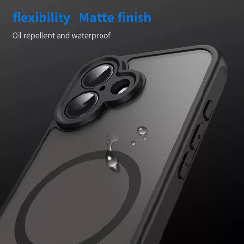  Techsuit - HaloFrost II MagSafe - iPhone 16 - Fekete tok-5949419297050 6 kép
