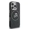 iPhone 16 Pro fekete Karl Lagerfeld IML K&CH Heads Repeated Logo MagS-3666339459369 4 kép