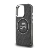  iPhone 16 Pro fekete Karl Lagerfeld IML K&CH Heads Repeated Logo MagS-3666339459369 5 kép