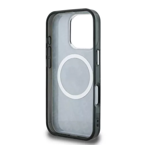  iPhone 16 Pro fekete Karl Lagerfeld IML K&CH Heads Repeated Logo MagS-3666339459369 6 kép
