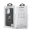  iPhone 16 Pro fekete Karl Lagerfeld IML K&CH Heads Repeated Logo MagS-3666339459369 7 kép