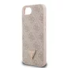  iPhone 16e/17e Pink Guess PU 4G Strass Háromszög Fém Logós Tok-3666339480073 5 kép