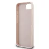  iPhone 16e/17e Pink Guess PU 4G Strass Háromszög Fém Logós Tok-3666339480073 6 kép