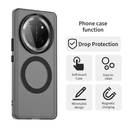  Honor Magic7 Lite / X9c Fekete Techsuit CandyCase MagSafe tok-5949419311015 5 kép