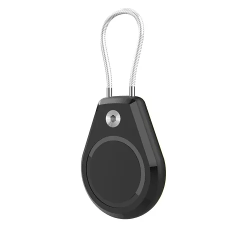 Apple AirTag tok vízálló acél kábellel - fekete + fehér (2 darab-5907769372391 3 kép