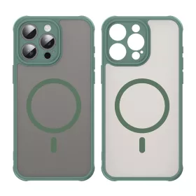 iPhone 15 Pro Max tok - HaloFrost II MagSafe - Zöld - Techsuit-5949419297128 2 kép