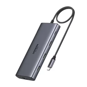 Ugreen CM639 USB-C hub, 2x HDMI, 3x USB, USB-C, SD/TF, RJ45, PD 100W, -6941876215348 1 kép