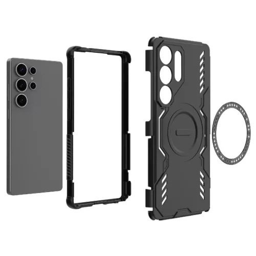  Samsung Galaxy S25 Ultra Fekete Techsuit ArmorMag tok-5949419315617 5 kép