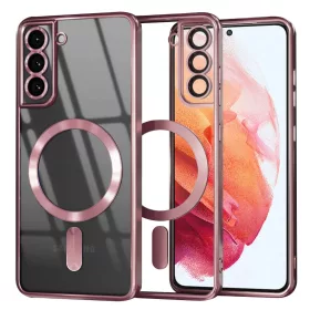 Samsung Galaxy S21 5G - Techsuit - Luxus Kri̇stal MagSafe tok - Pink-5949419136328 1 kép